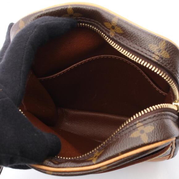 Louis Vuitton Danube Shoulder Bag Canvas Leather Monogram Brown - Picture 3 of 5